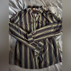 Anthropologie Super Soft Stripped Button down Shirt